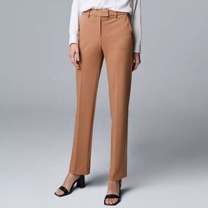Women's Simply Vera Vera Wang High-Rise Slim Straight Pants- Size 8
